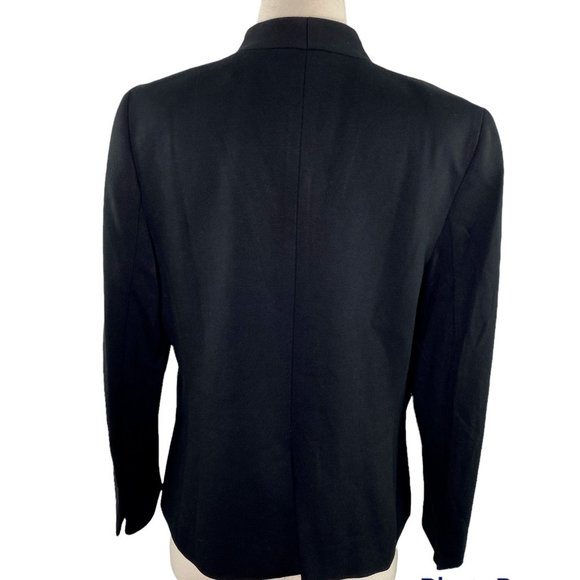 J.Crew $198  Women's Going-Out Blazer in Stretch Twill Size 8 Black H2743 - Picture 6 of 9